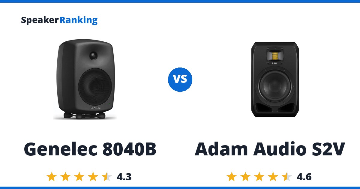 Genelec 8040B vs Adam Audio S2V