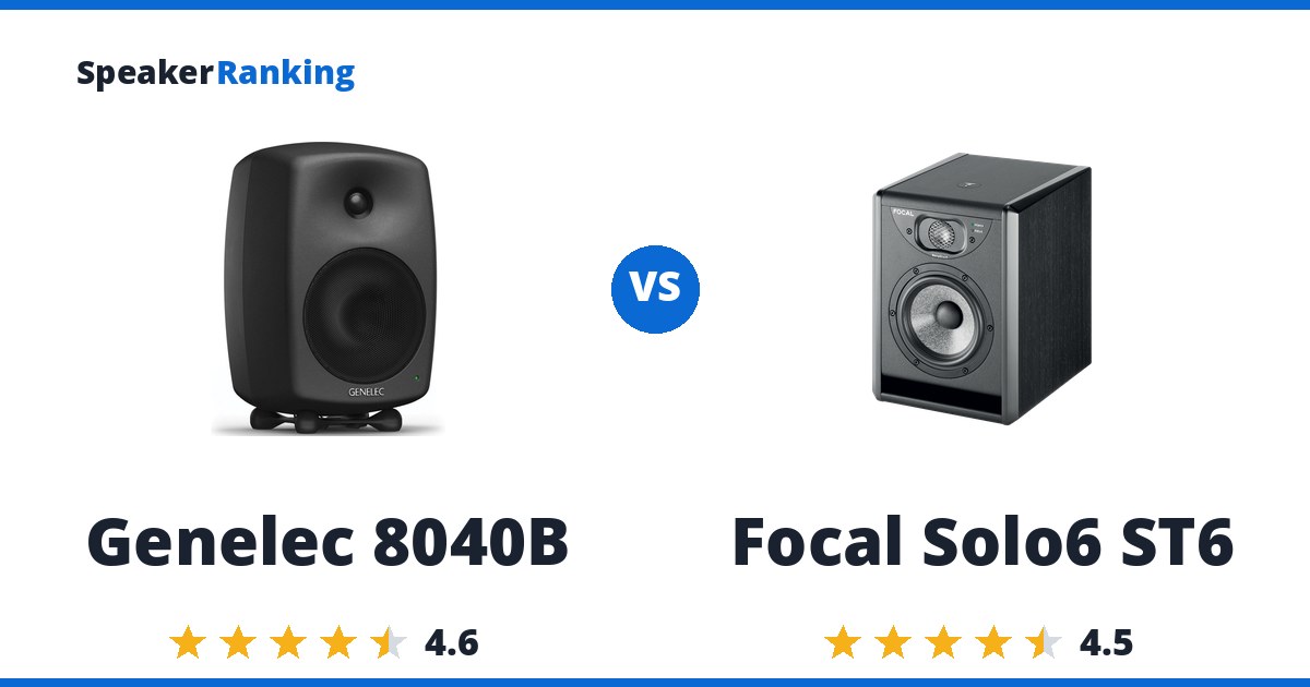 Genelec 8040B vs Focal Solo6 ST6