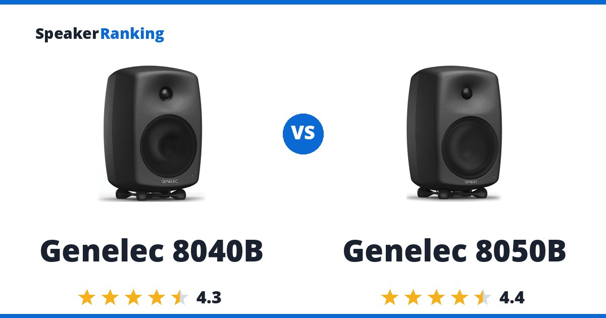 Genelec 8040B vs Genelec 8050B