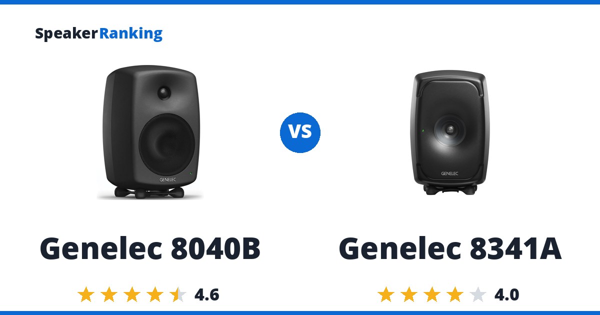 Genelec 8040B vs Genelec 8341A