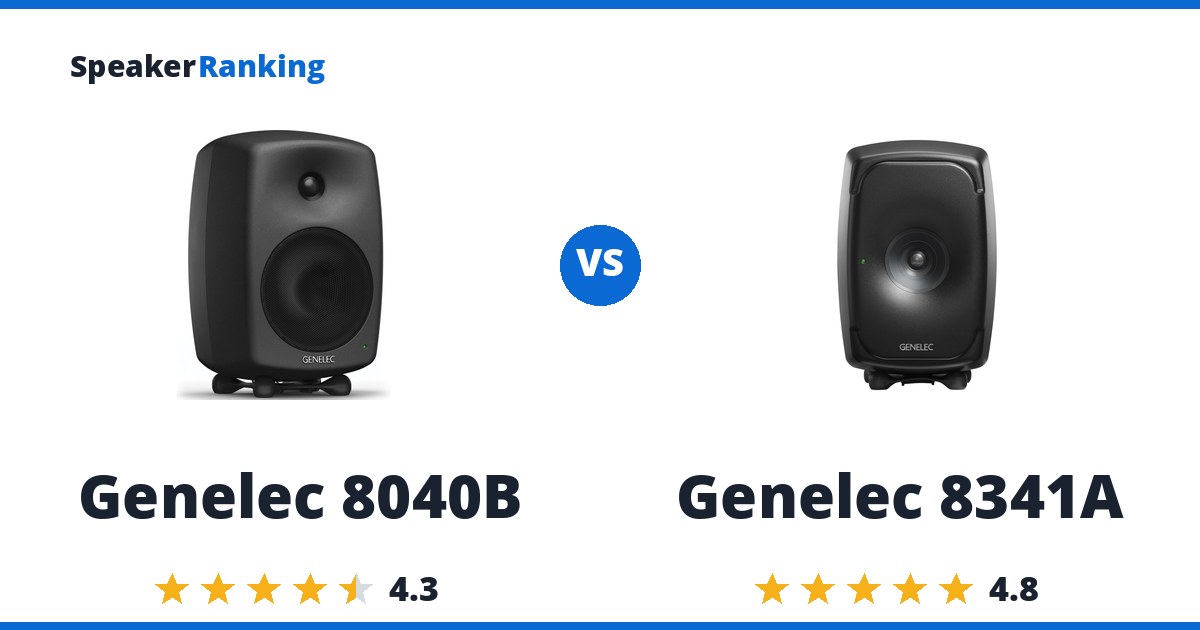 Genelec 8040B vs Genelec 8341A