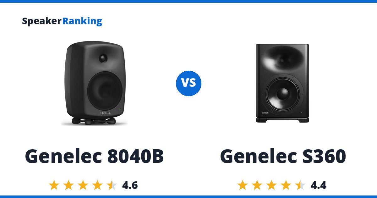 Genelec 8040B vs Genelec S360