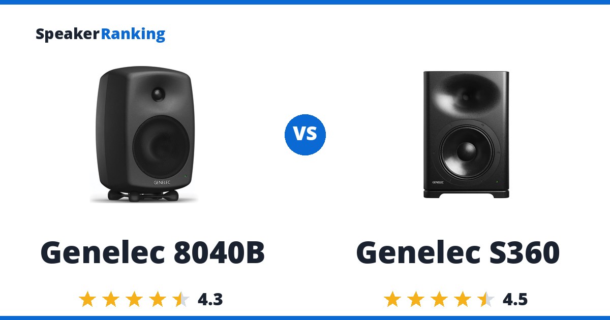 Genelec 8040B vs Genelec S360