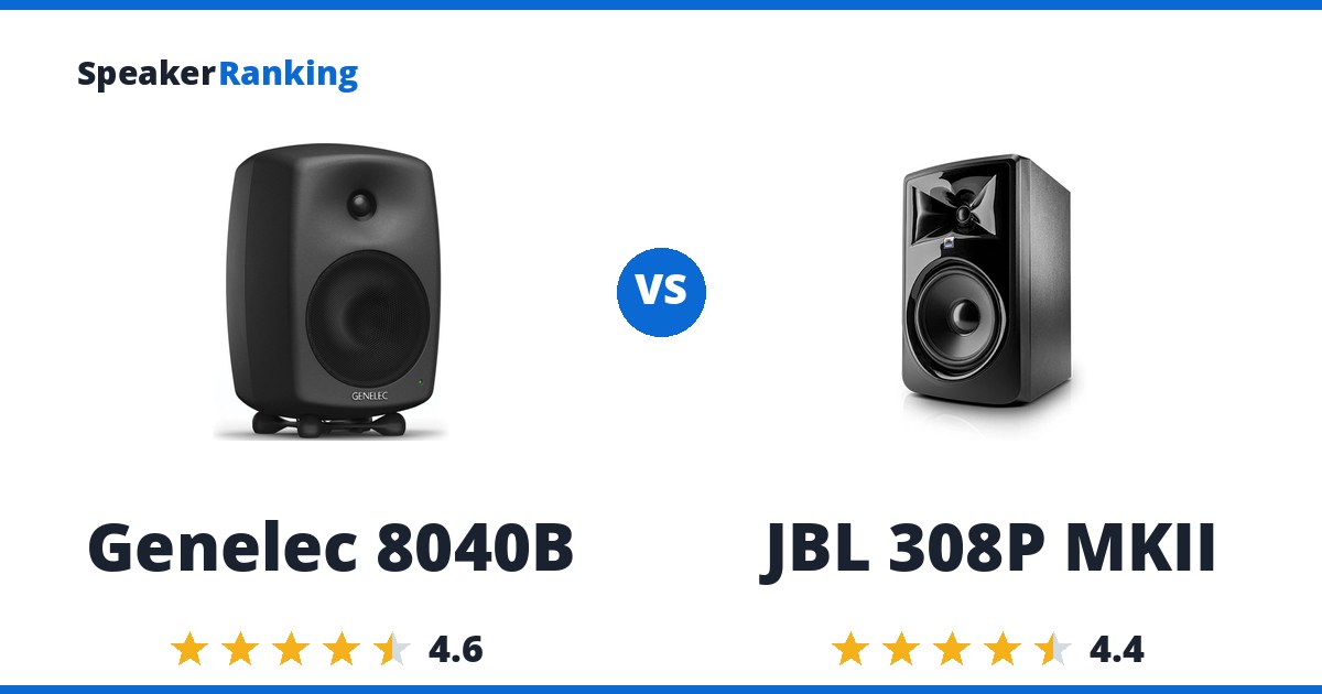 Genelec 8040B vs JBL 308P MKII
