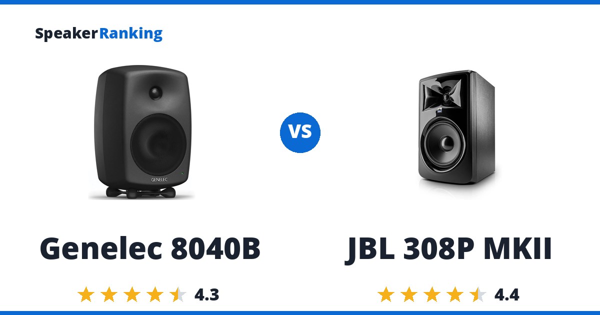 Genelec 8040B vs JBL 308P MKII