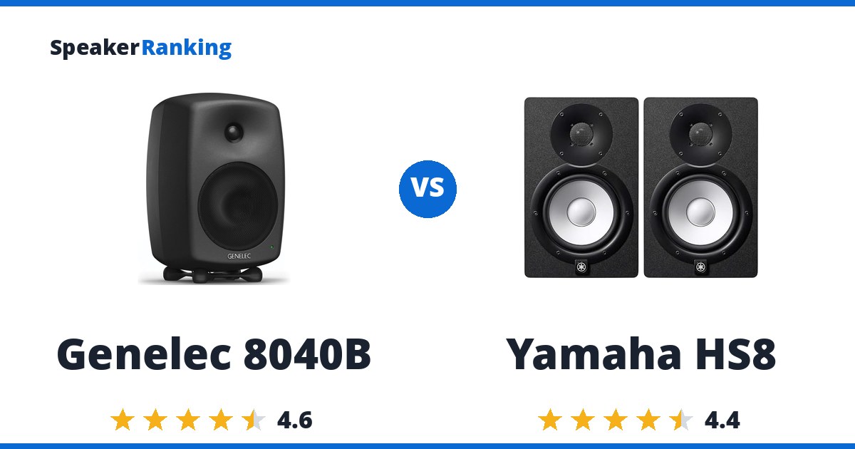 Genelec 8040B vs Yamaha HS8