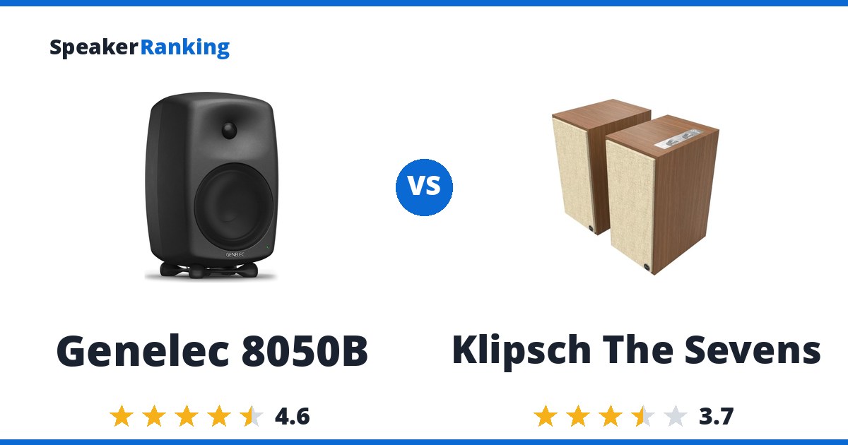 Genelec 8050B vs Klipsch The Sevens