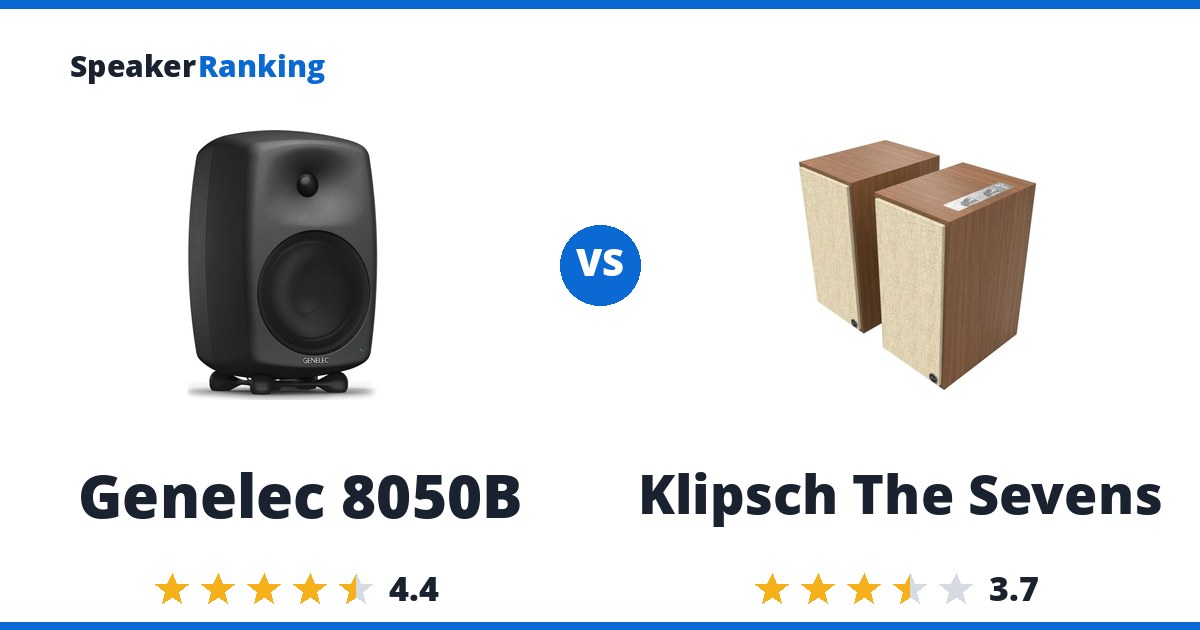 Genelec 8050B vs Klipsch The Sevens