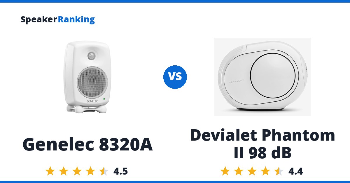 Genelec 8320A vs Devialet Phantom II 98 dB
