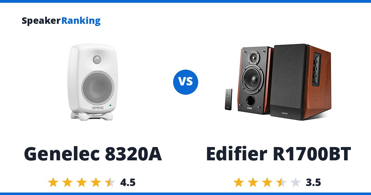 Genelec 8320A vs Edifier R1700BT