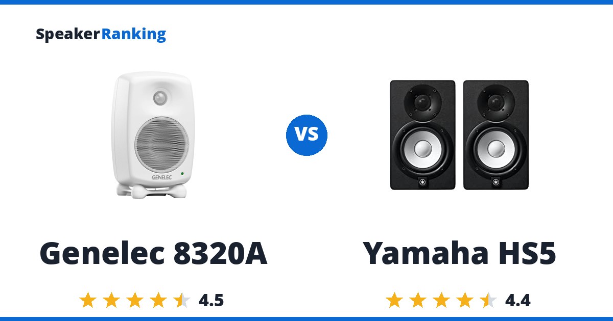 Genelec 8320A vs Yamaha HS5