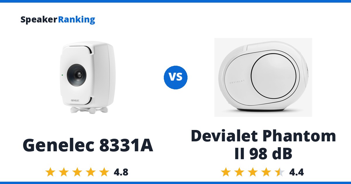 Genelec 8331A vs Devialet Phantom II 98 dB