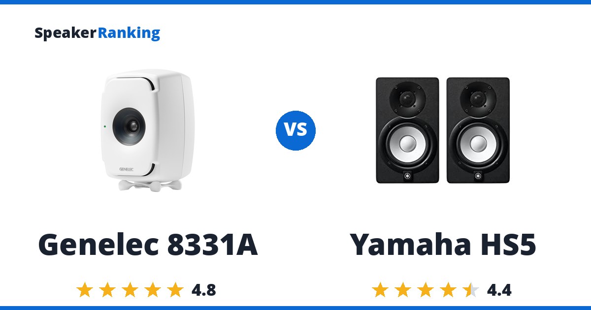 Genelec 8331A vs Yamaha HS5