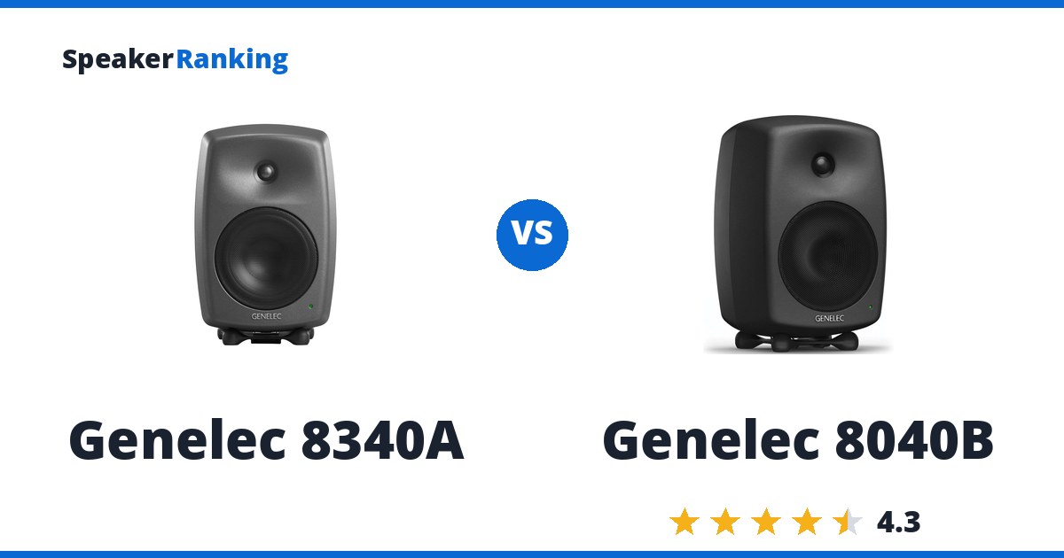 Genelec 8340A vs Genelec 8040B