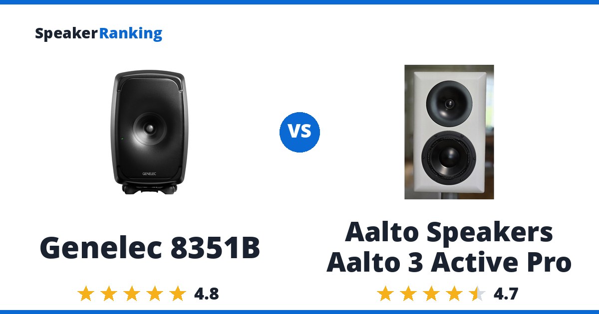 Genelec 8351B vs Aalto Speakers Aalto 3 Active Pro