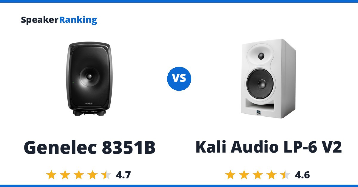 Genelec 8351B vs Kali Audio LP-6 V2