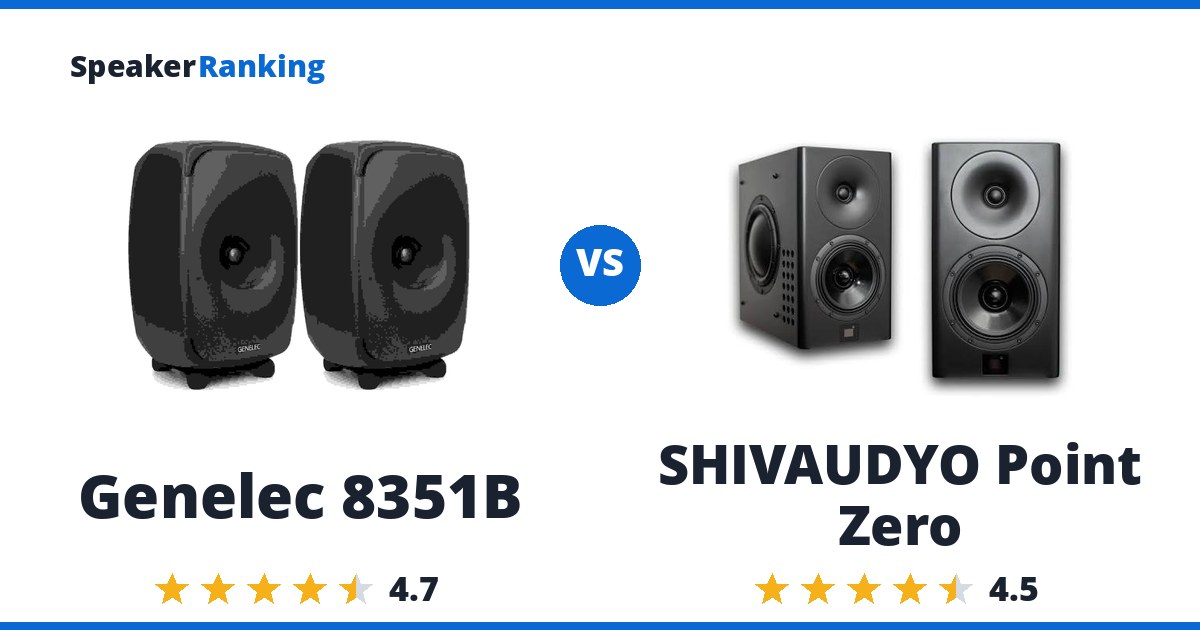 Genelec 8351B vs SHIVAUDYO Point Zero
