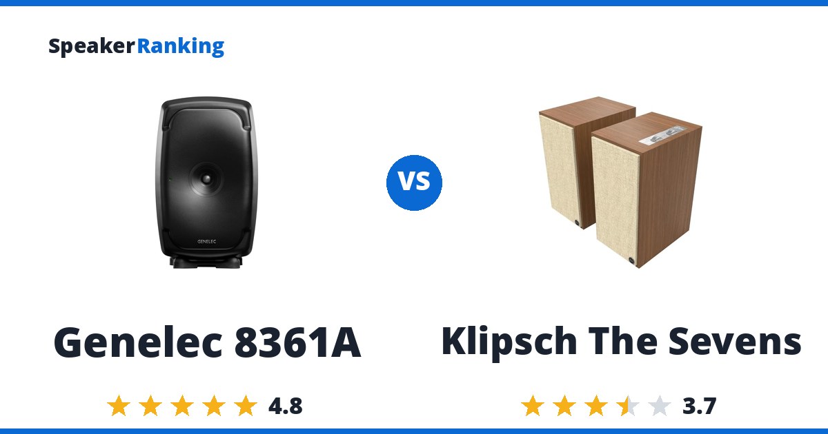 Genelec 8361A vs Klipsch The Sevens