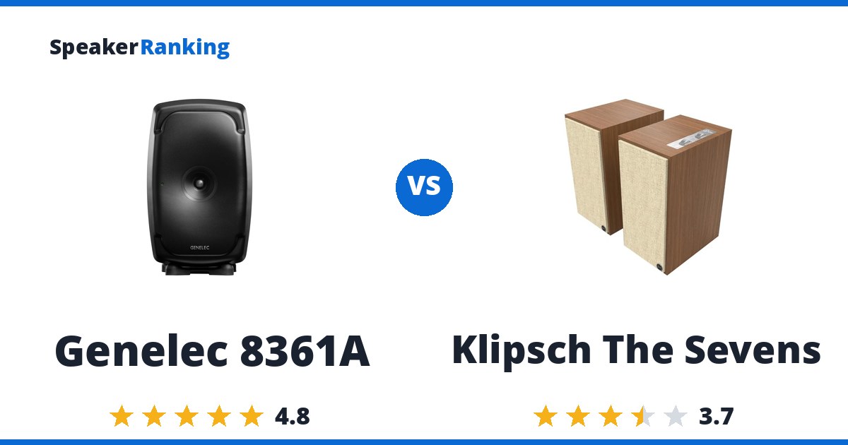 Genelec 8361A vs Klipsch The Sevens