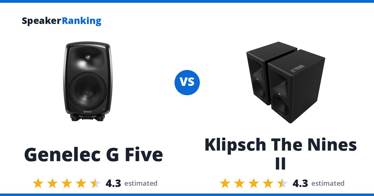 Genelec G Five vs Klipsch The Nines II