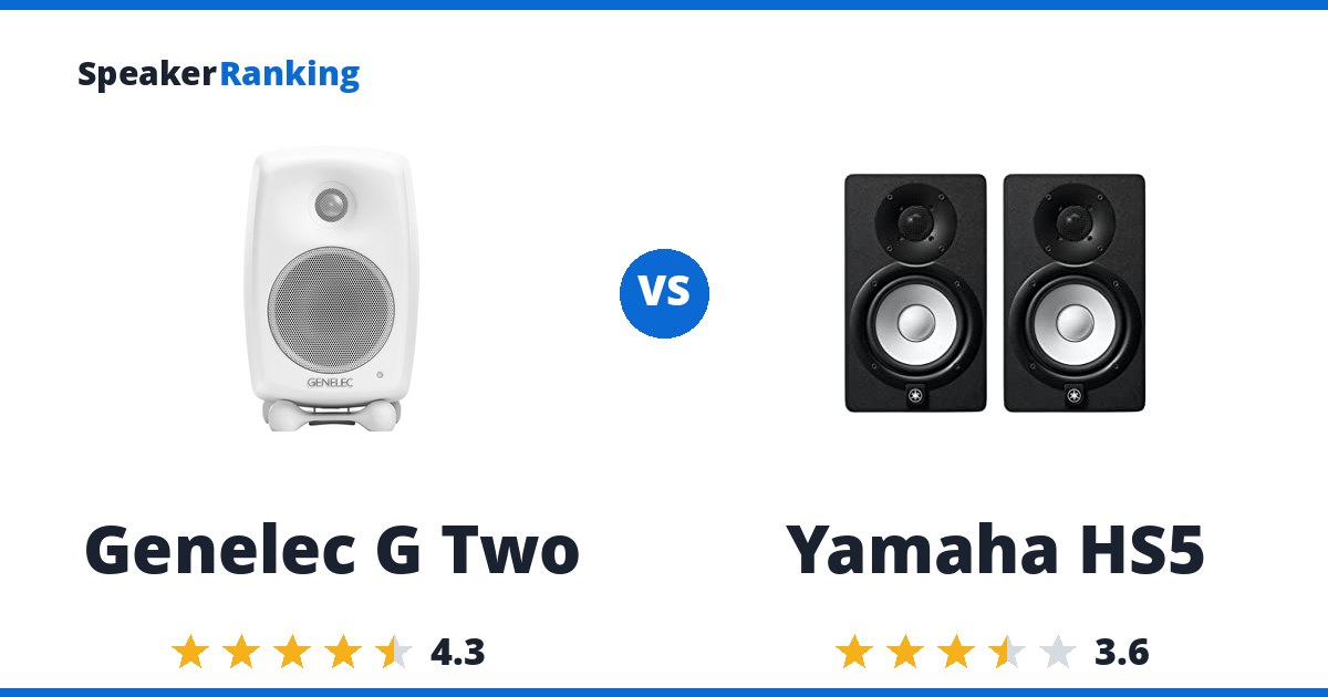 Genelec G Two vs Yamaha HS5