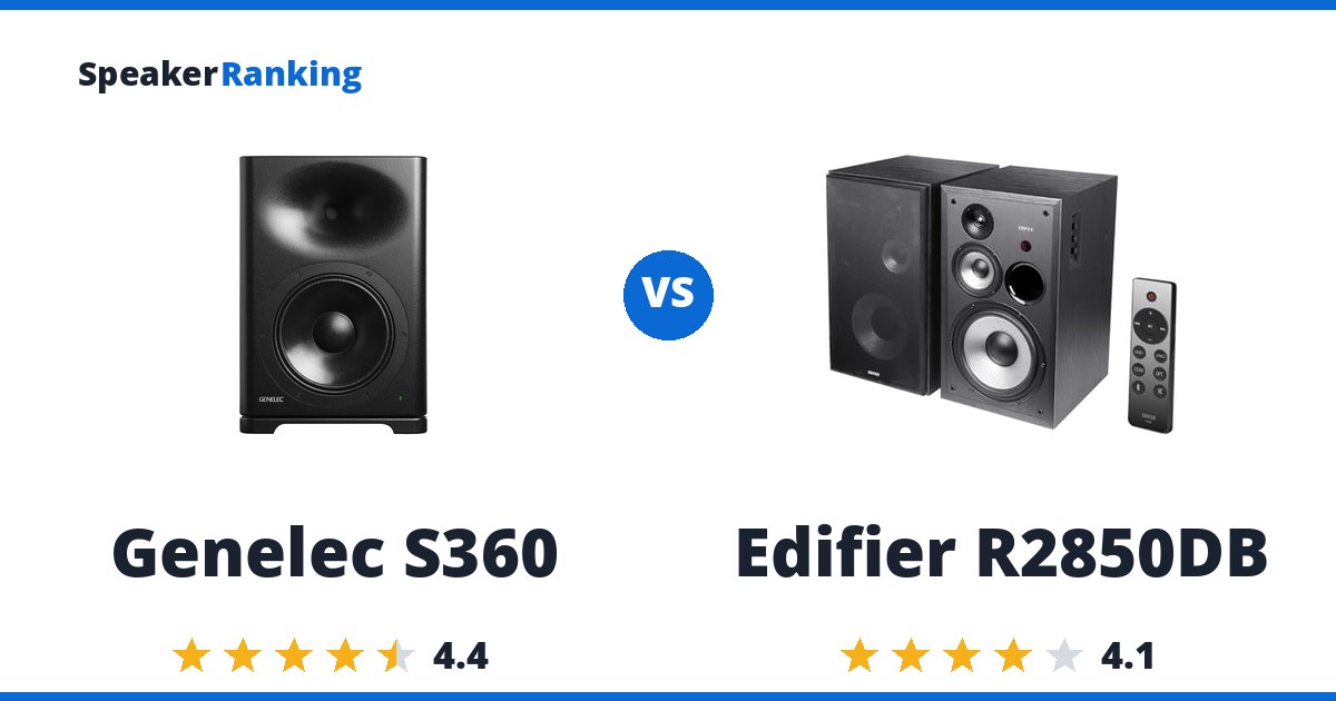 Genelec S360 vs Edifier R2850DB