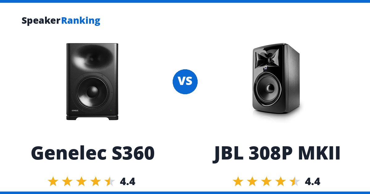 Genelec S360 vs JBL 308P MKII
