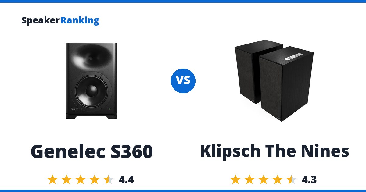 Genelec S360 vs Klipsch The Nines