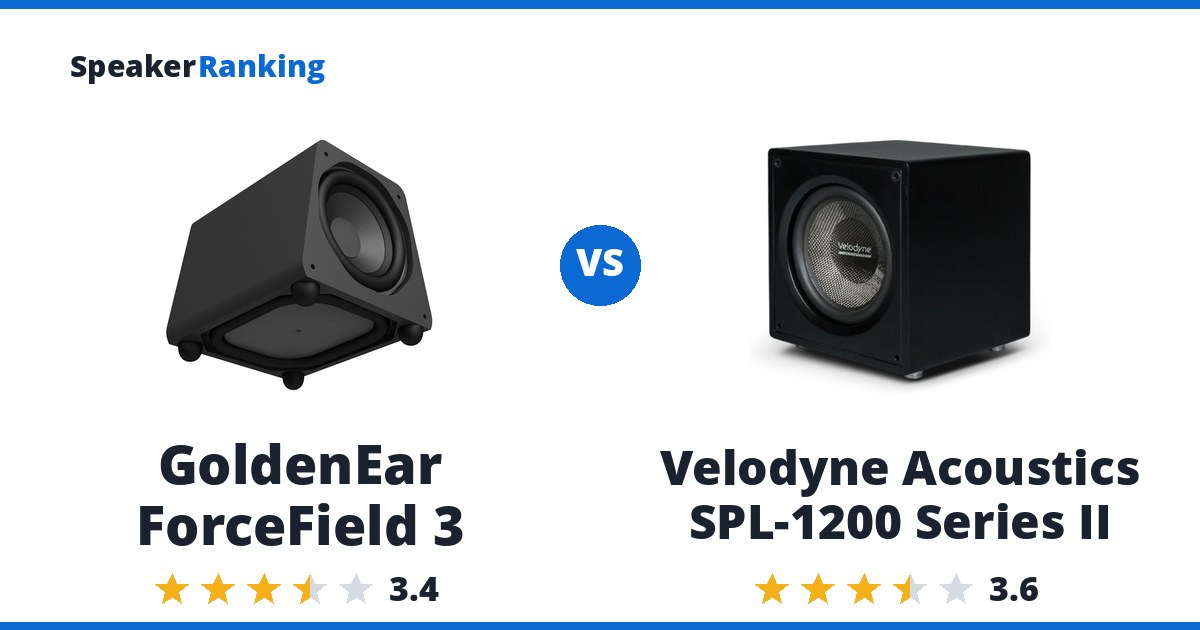 GoldenEar ForceField 3 vs Velodyne Acoustics SPL-1200 Series II
