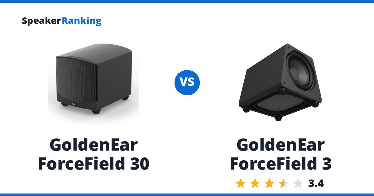 GoldenEar ForceField 30 vs GoldenEar ForceField 3