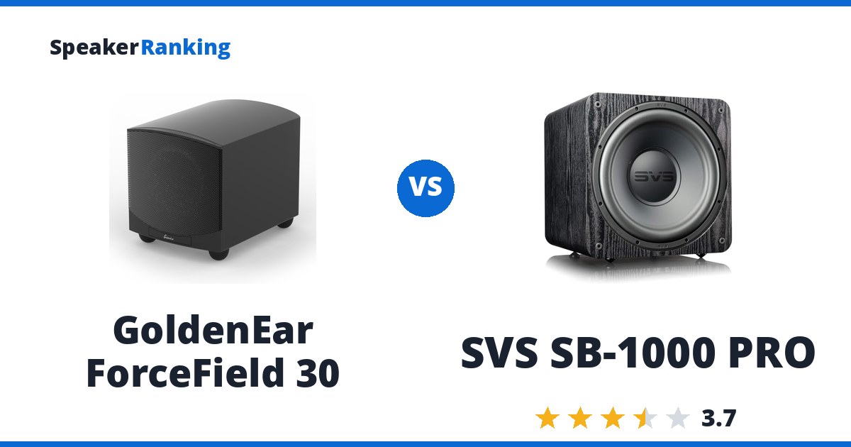 GoldenEar ForceField 30 vs SVS SB-1000 PRO