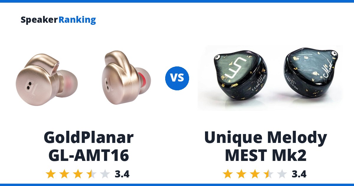 GoldPlanar GL-AMT16 vs Unique Melody MEST Mk2