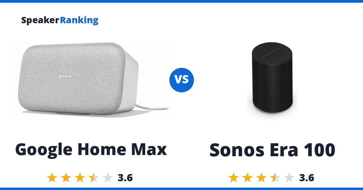Google Home Max vs Sonos Era 100