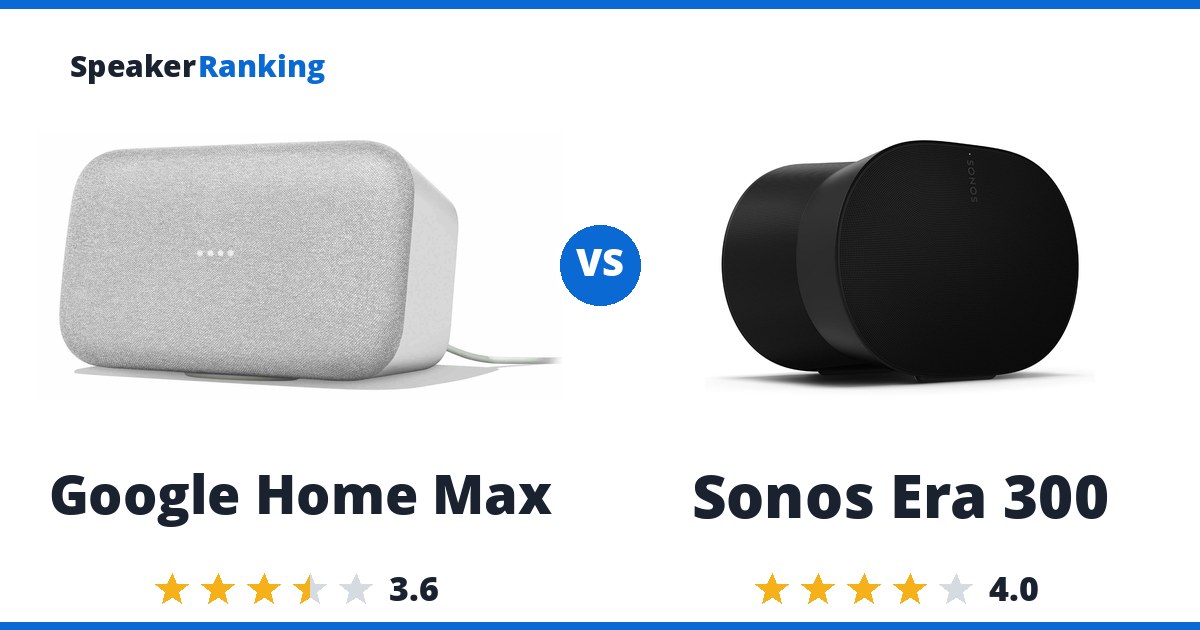 Google Home Max vs Sonos Era 300