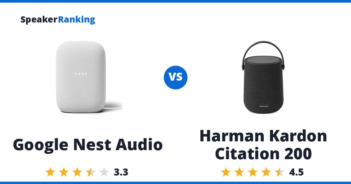 Google Nest Audio vs Harman Kardon Citation 200