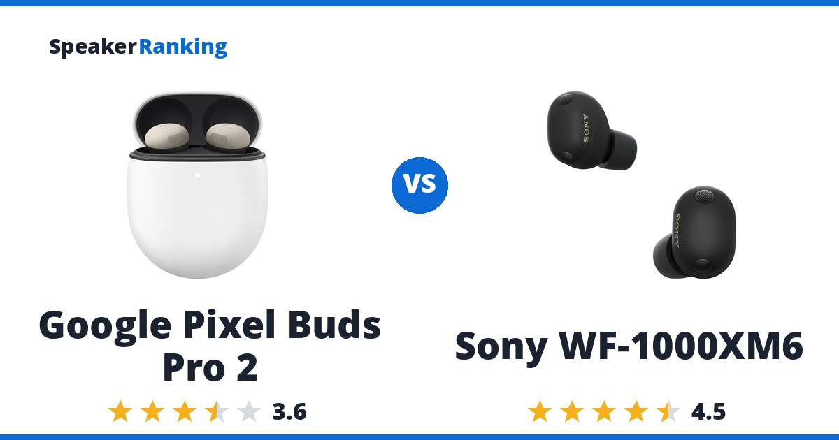 Google Pixel Buds Pro 2 vs Sony WF-1000XM6