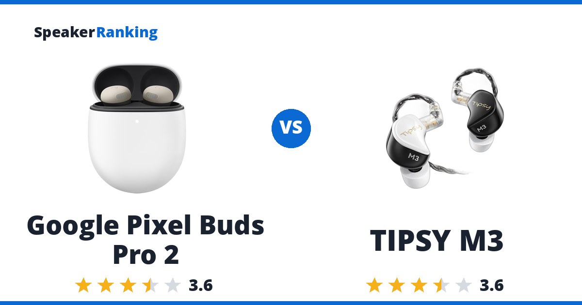 Google Pixel Buds Pro 2 vs TIPSY M3