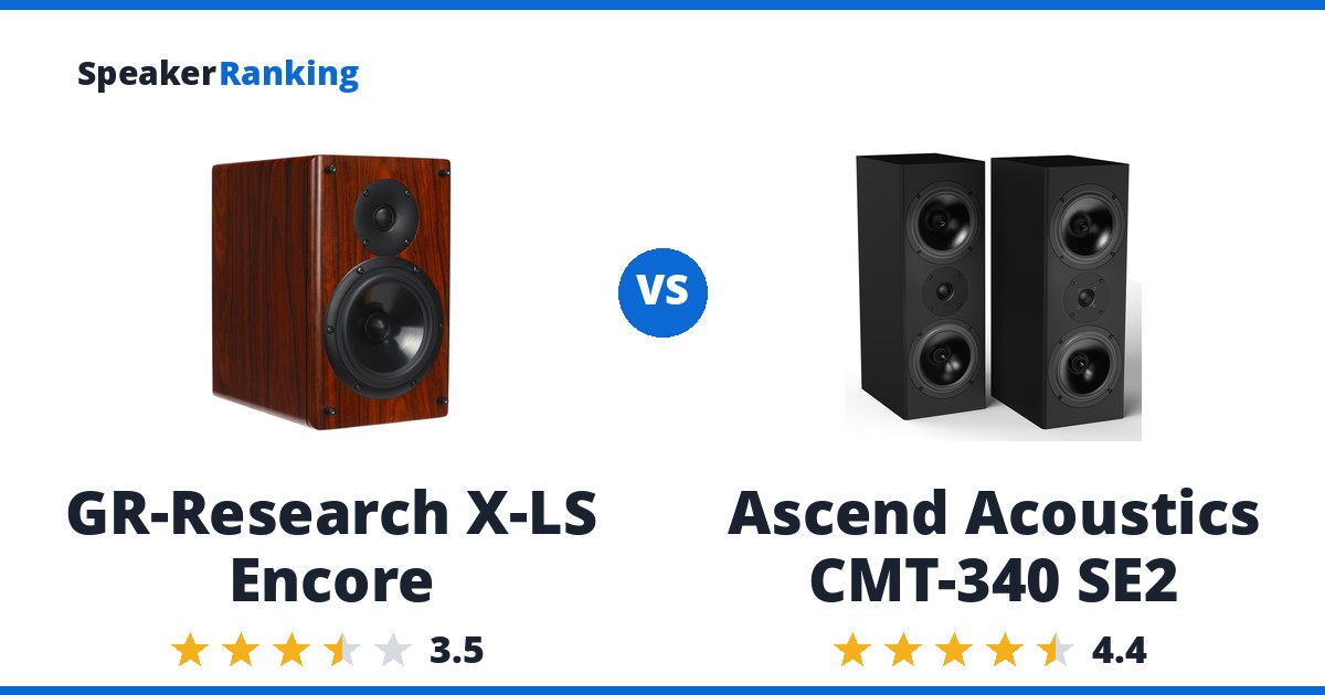 GR-Research X-LS Encore vs Ascend Acoustics CMT-340 SE2
