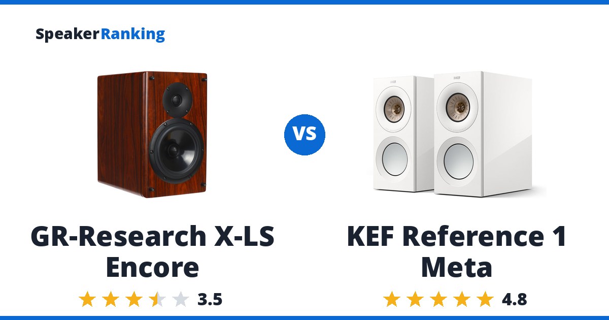GR-Research X-LS Encore vs KEF Reference 1 Meta