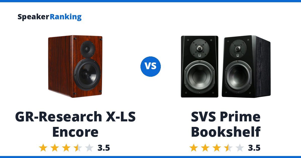 GR-Research X-LS Encore vs SVS Prime Bookshelf