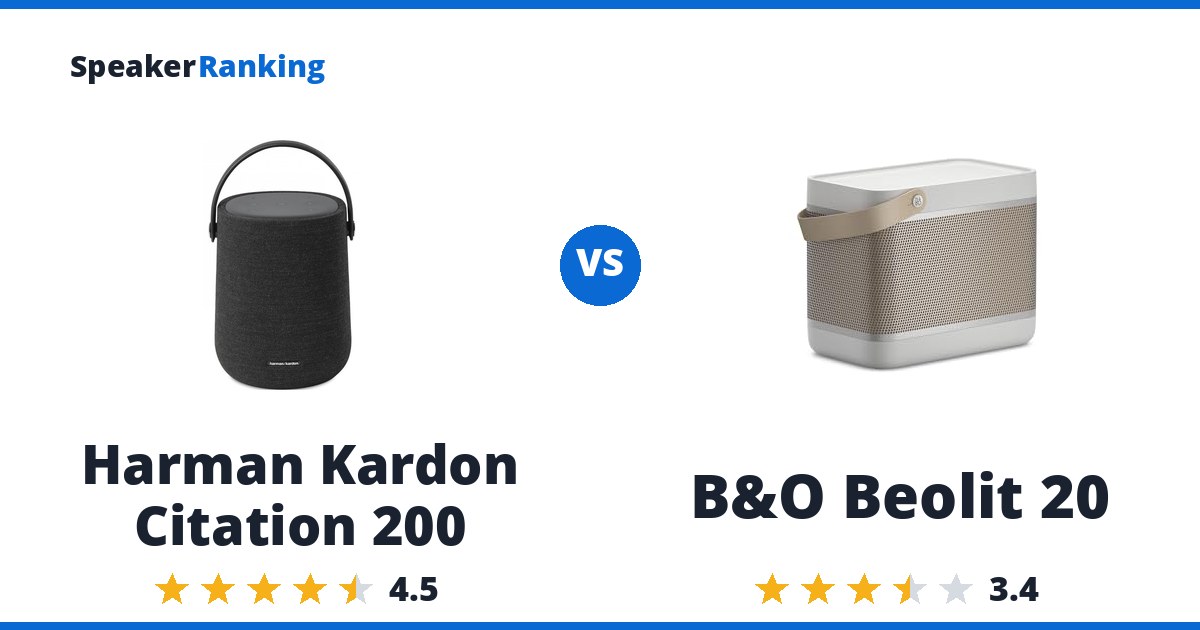 Harman Kardon Citation 200 vs B&O Beolit 20