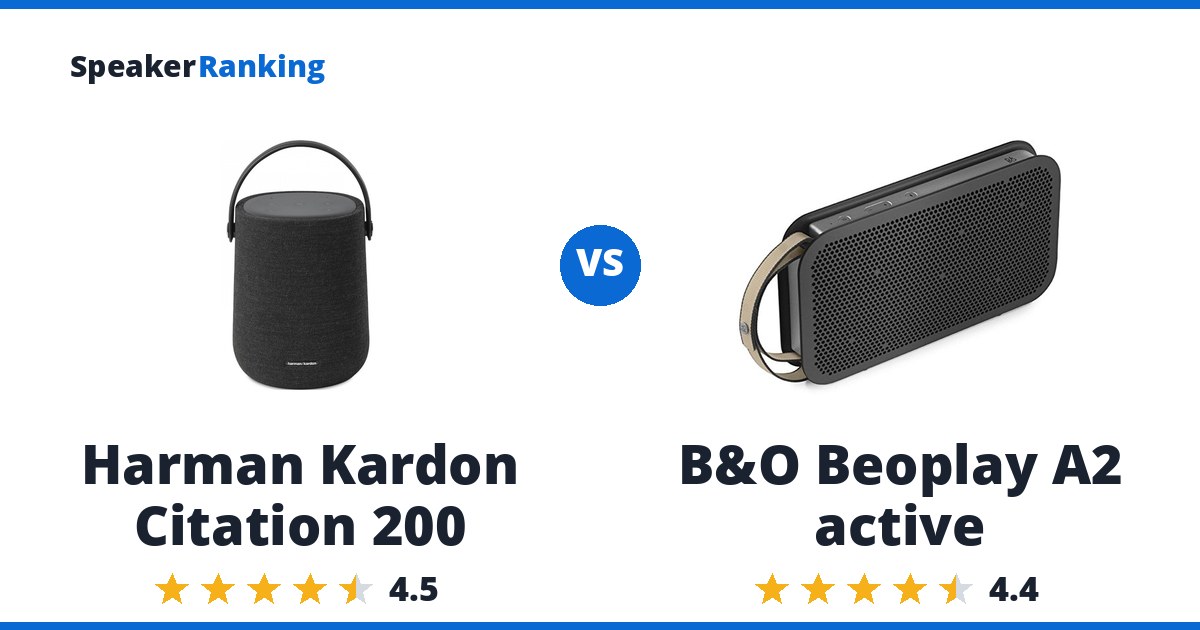 Harman Kardon Citation 200 vs B&O Beoplay A2 active