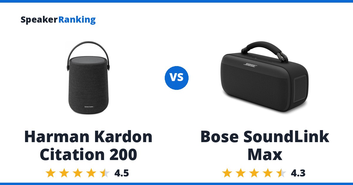 Harman Kardon Citation 200 vs Bose SoundLink Max