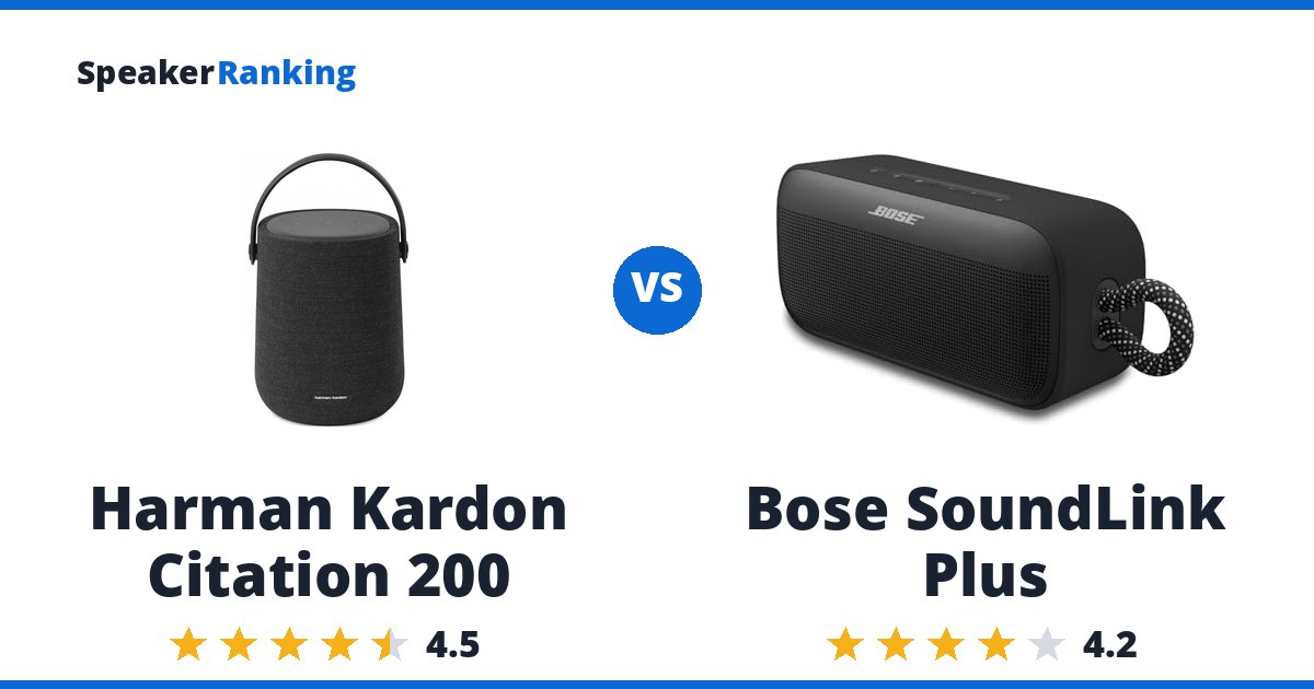 Harman Kardon Citation 200 vs Bose SoundLink Plus