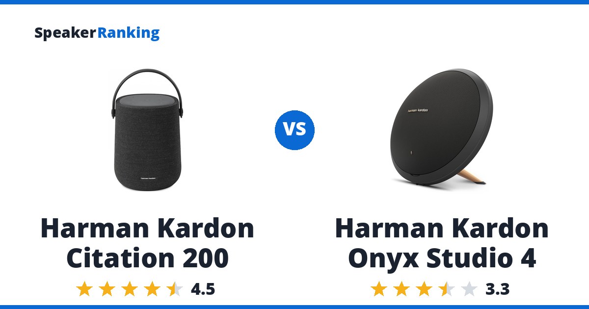 Harman Kardon Citation 200 vs Harman Kardon Onyx Studio 4