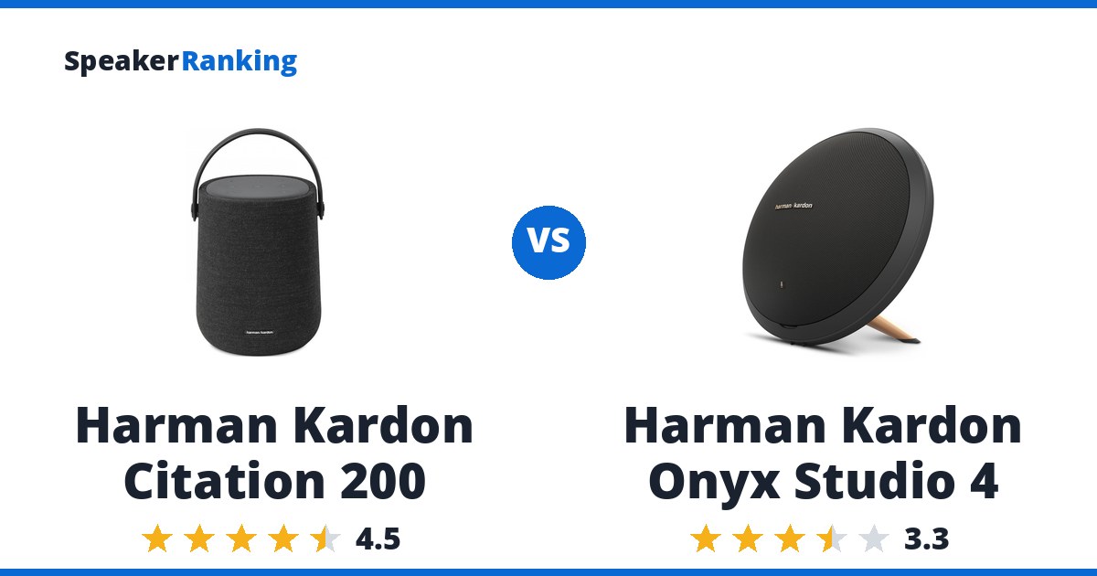 Harman Kardon Citation 200 vs Harman Kardon Onyx Studio 4