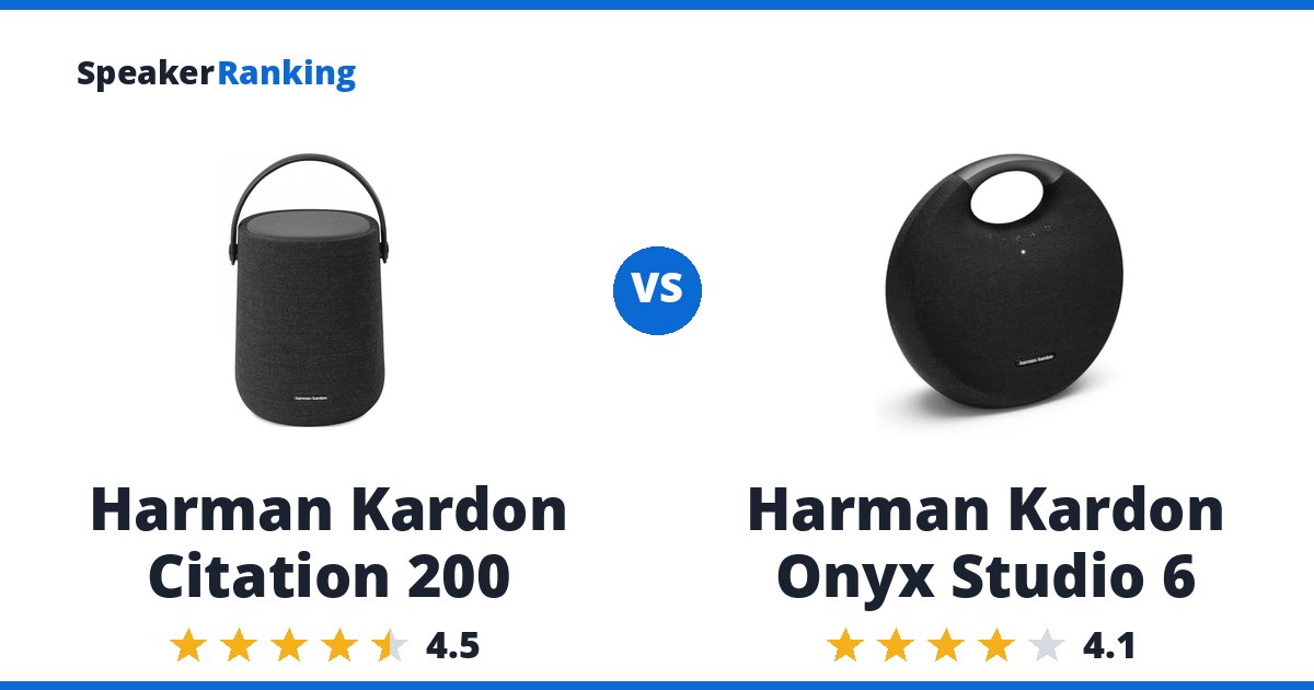 Harman Kardon Citation 200 vs Harman Kardon Onyx Studio 6