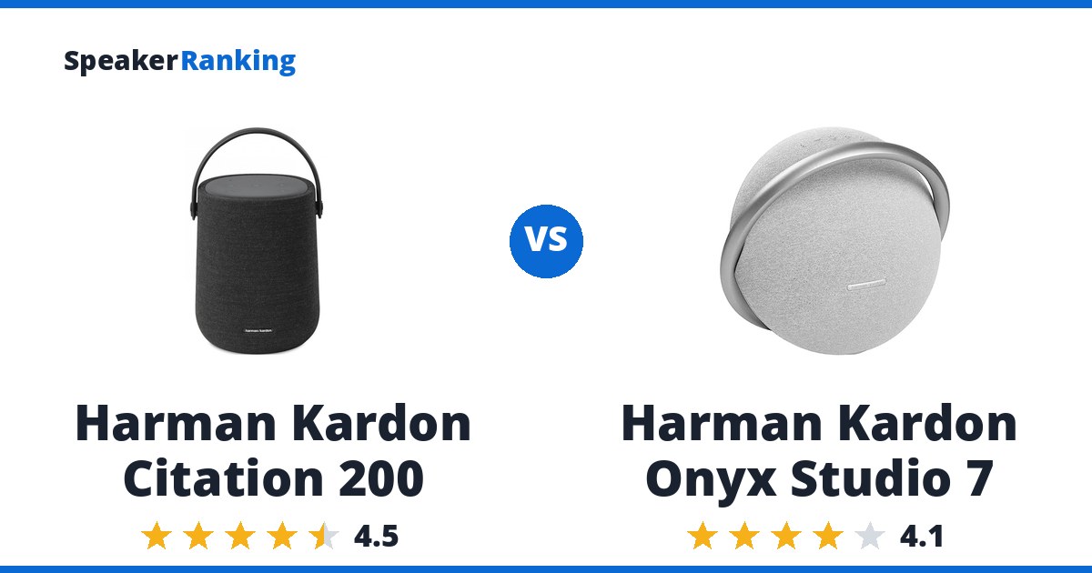 Harman Kardon Citation 200 vs Harman Kardon Onyx Studio 7
