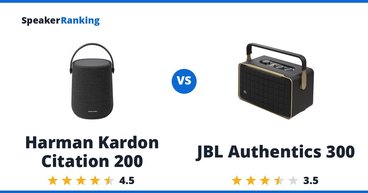 Harman Kardon Citation 200 vs JBL Authentics 300
