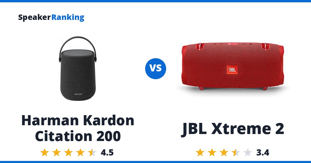 Harman Kardon Citation 200 vs JBL Xtreme 2